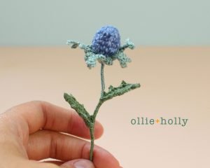Free Blue Thistle Tiny Flower Crochet Pattern