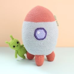 Alternative view of Rocket Ship Plush Amigurumi Crochet (Pattern Only)