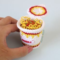 Cup Noodles Instant Ramen Amigurumi Crochet (Pattern Only) - Image 4