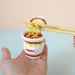 Cup Noodles Instant Ramen Amigurumi Crochet (Pattern Only) - Image 3