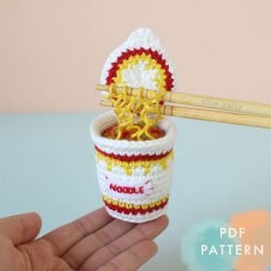 Cup Noodles Instant Ramen Amigurumi Crochet (Pattern Only)