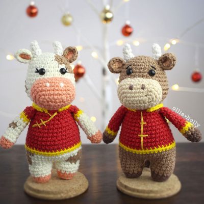 Lunar Chinese New Year Crochet Year of The Cow Amigurumi Pattern