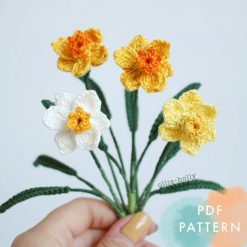 Little Daffodil Tiny Spring Flower Crochet (Pattern Only)