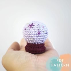 Crystal Ball Halloween Ornament Amigurumi Crochet (Pattern Only)