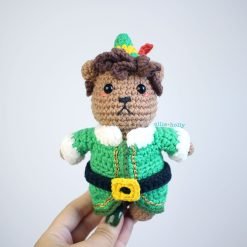 Bernadette Elf Outfit Christmas Amigurumi Crochet (Pattern Only) - Image 2