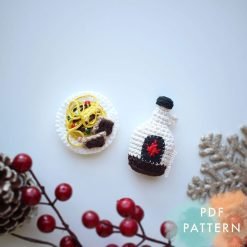 Elf Spaghetti and Maple Syrup Christmas Ornament Amigurumi Crochet (Pattern Only)