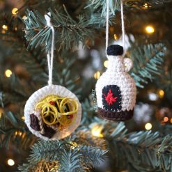 Elf Spaghetti and Maple Syrup Christmas Ornament Amigurumi Crochet (Pattern Only) - Image 3