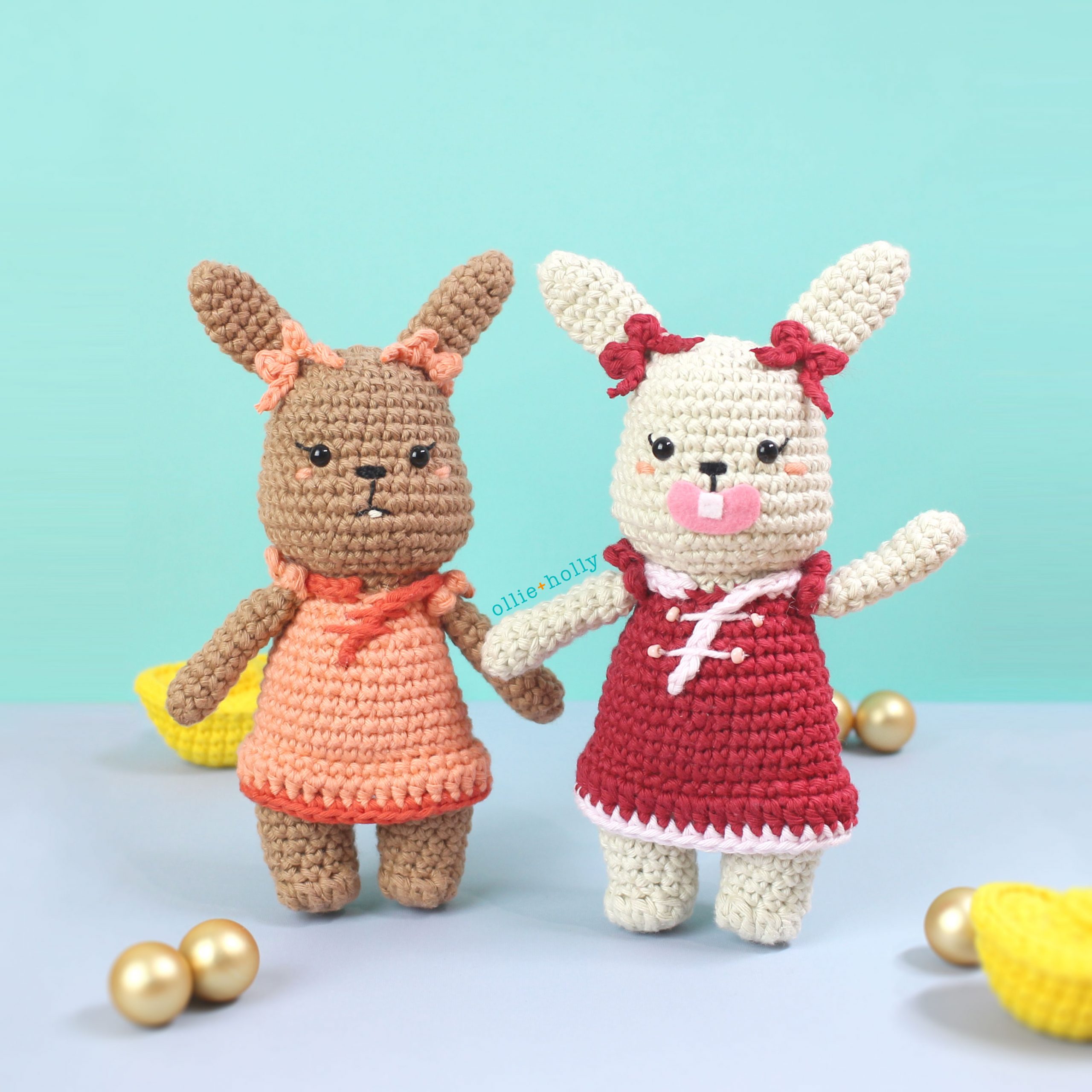 Lunar Chinese New Year Crochet Year of The Rabbit Amigurumi Pattern