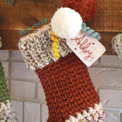 Crochet Christmas Stocking Stocking (Pattern Only) - Knit-look, Waistcoat Stitch Stocking - Image 2