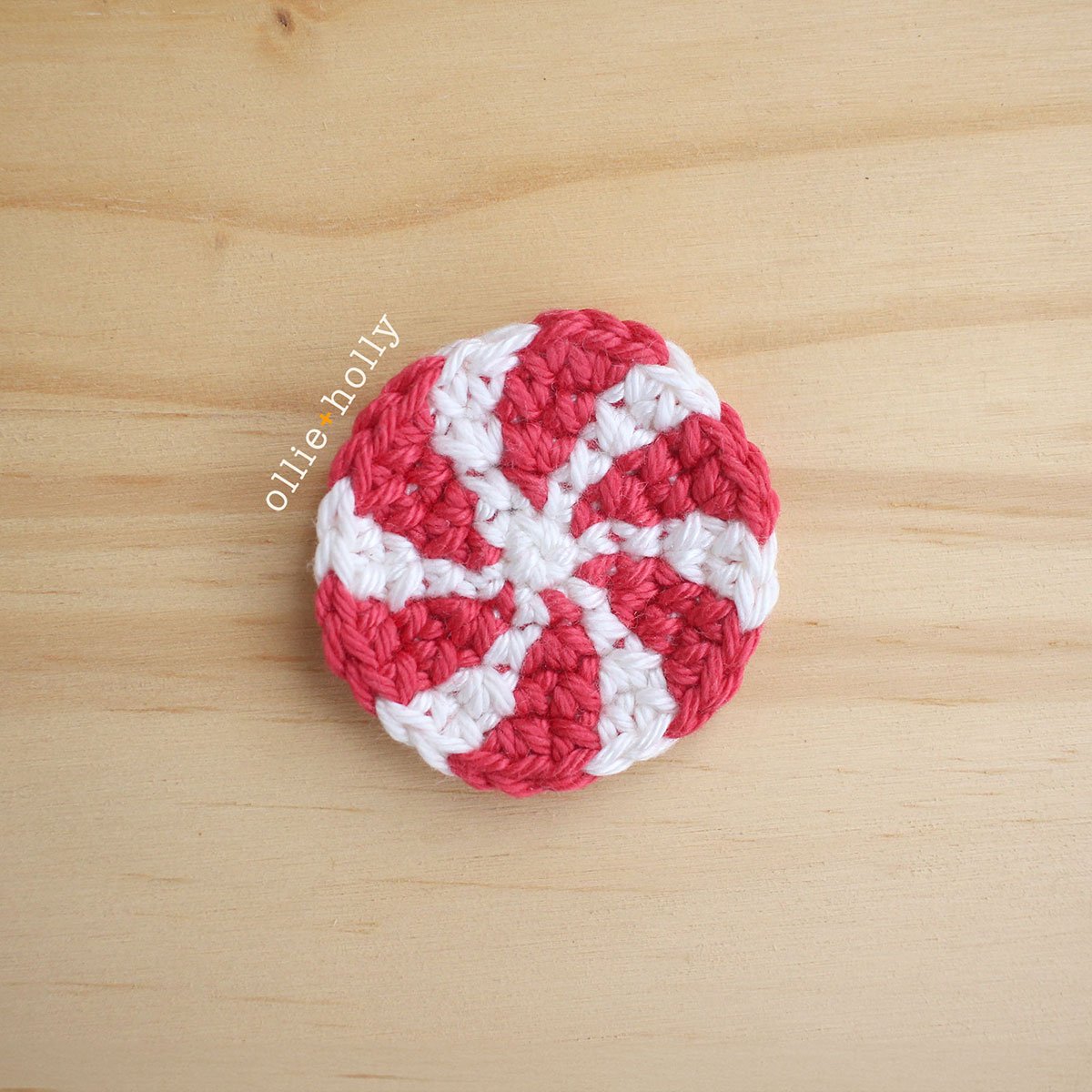Christmas Peppermint Candy Applique Crochet Patterns
