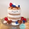Fluffy Soufflé Pancakes Stack Amigurumi Crochet (Pattern Only)