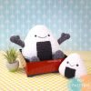 Onigiri Amigurumi Crochet & Onigiri Drawstring Bag (Pattern Only)